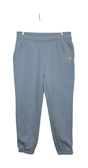 Carhartt Sweatpants Women Medium M 8-10 Light Blue Relaxed Fit Fleece Joggers thumbnail 1