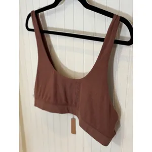 SKIMS Cotton Rib Tank Bralette‎ Brown Size 3XL thumbnail 2
