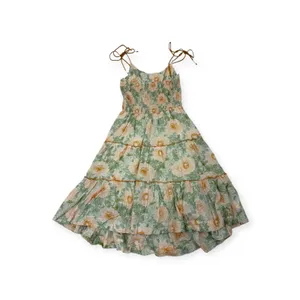 Free People Green Dress Size XL - 100% Cotton Made in India NWT thumbnail 7