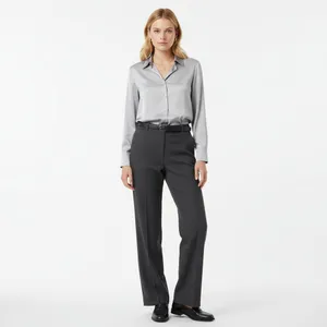 Brooks Brothers Gray Straight Leg Trouser Pants 6 thumbnail 5