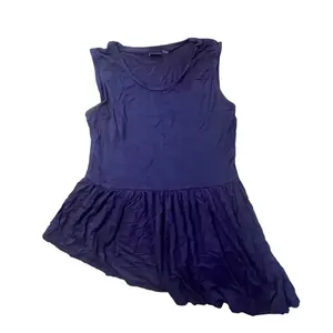 Kaari Blue Women's Small Blue Sleeveless Asymmetrical Hem Tank‎ Top thumbnail 2