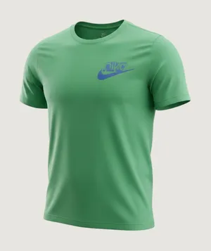 Nike Womens Sportswear Graphic Tee Green Blue Logo FQ6603-324 XS NWT thumbnail 1
