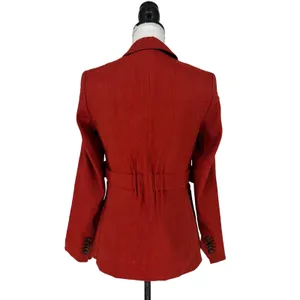 Veronica‎ Beard Baltazar Linen Peplum Dickey Jacket In Clay thumbnail 10