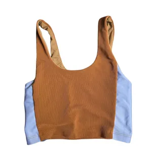 Beach Riot Women's Colorblock Brown/Blue Workout Set‎ Size: XS thumbnail 3