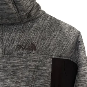 The North Face Womens Medium Gray Quilted Hybrid Softshell Fleece Hooded Jacket thumbnail 11