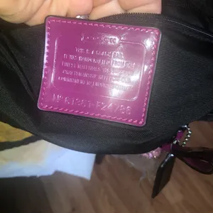 🎉Coach wool stripped bow tote purse 🎉🎉 thumbnail 8