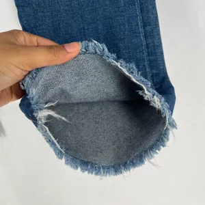 Madewell Retro‎ Cropped Bootcut Jeans Womens 26 Blue Denim Distressed Raw Hem thumbnail 9