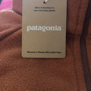 New‎ Patagonia Women's Classic Microdini Fleece Vest burnished red thumbnail 4