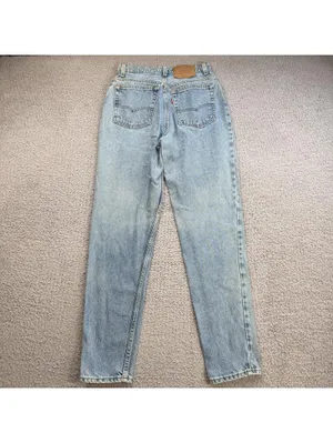 Vintage 90s Levis 512 Slim Fit Tapered Leg Jeans USA Made High Rise Womens 29x30 thumbnail 2