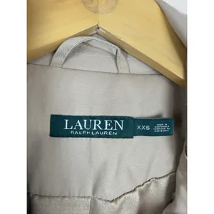 Lauren Ralph Lauren Trench Coat Women’s Size XXS Tan Double Breasted minimalist thumbnail 11