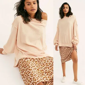 NWT Free People Main Squeeze Off-the-Shoulder Knit Top thumbnail 2