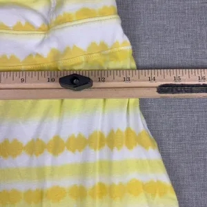 The North Face Dress Womens S Yellow Tie Dye Sweetheart Strappy Smocked Ruffle thumbnail 3