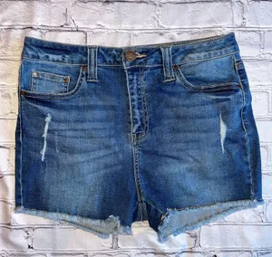 Dickies 11/31 Womens Denim Cut Offs Jean Shorts thumbnail 1