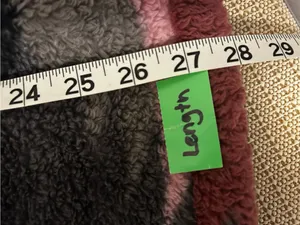 Daisy Fuentes Gray & Pink Aztec Sherpa Hoodie thumbnail 4