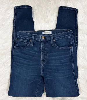 Madewell 10 Inch High Rise Skinny‎ Jeans Dark Wash Size 26 thumbnail 1