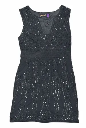 Free People Snake Charmer Sequin Bodycon Mini Dress thumbnail 1