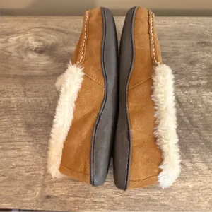Clarks Mandy Brown Suede Leather Slippers Women’s Sz 9M Faux Fur Indoor/Outdoor thumbnail 7