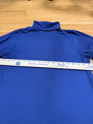 L.L.Bean blue turtleneck size medium. thumbnail 4