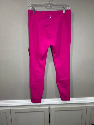 NWT Spyder Ribbed Pink Legging thumbnail 2