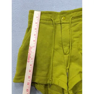 Nike Sportswear XS Chill Terry Snap Waist French Shorts High Rise‎ Volt Green thumbnail 9