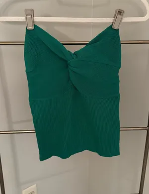 Amazon Green strapless Tube Top thumbnail 1