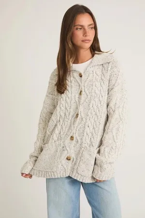 These Three Boutique cable knit cardigan thumbnail 1