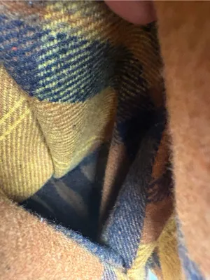 SheIn Plaid Trench Coat in Mustard & Brown thumbnail 9