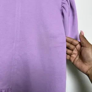 English Factory Women Cotton Mini Dress Medium Purple Preppy Old Money Classic‎ thumbnail 8