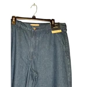Abercrombie & Fitch Women's Jeans‎ Curve Love Wide Leg Stretch Mid-Rise 32/14S thumbnail 7