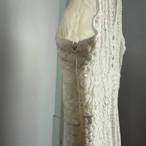 Bardot White embroidered midi cocktail dress luxury party knee length size M‎ thumbnail 8