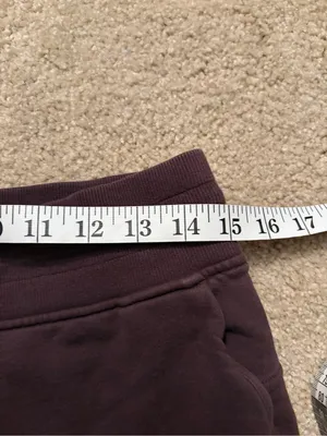 Lululemon warm down cuffed cozy comfortable pelt sweatpants joggers size 8 thumbnail 9
