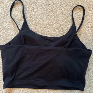 Amazon Black Spaghetti Strap Crop Top thumbnail 2