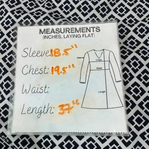 Max Studio Geometric Print Collared Dress Navy White Green Purple‎ Size L thumbnail 7