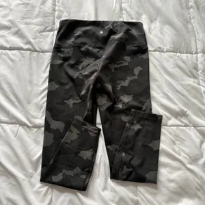 Yogalicious Lux Camo High Waisted Leggings Black Charcoal Camouflage Large thumbnail 5