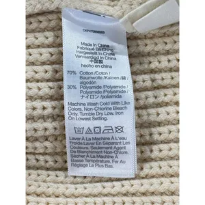 Madewell Womens Sweater Beige Mariella Pointelle Tee Relaxed Fit Sleeveless XL thumbnail 5