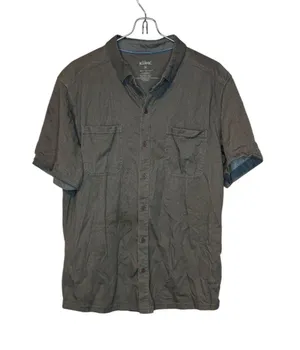 Kuhl Women's Top Wildfibre Herringbone‎ 100% Organic Cotton Tan Medium thumbnail 1