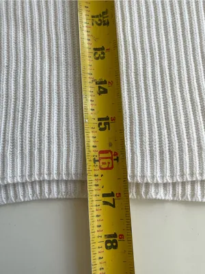 Lulu's White Ribbed Cropped Crewneck Sweater thumbnail 7