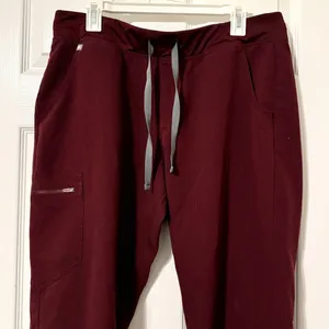 FIGS Maroon Zamora Joggers Size XL Petite Scrub Pants thumbnail 5