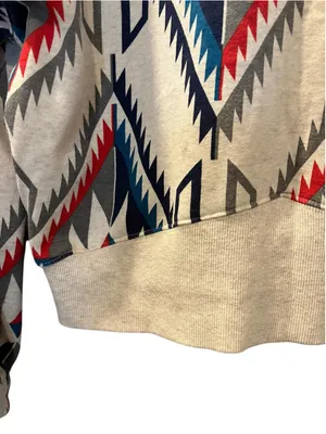 Ariat Cropped Chimayo Grande Print Sweatshirt Size L Southwestern Boho Aztec thumbnail 6