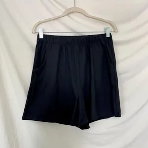 Source Unknown Soft Stretchy Black Matching T-shirt and Shorts Lounge Set Size L NWOT thumbnail 3