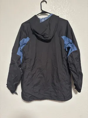 Rei Co-op Coat Full Zip Hood Blue And Black thumbnail 2