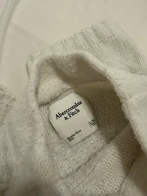 Abercrombie & Fitch Cream Mock Neck Sweater thumbnail 2