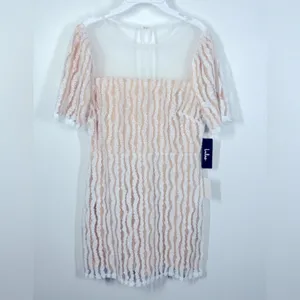 Lulus Smile A Minute White Embroidered Mini Dress NWT Medium thumbnail 15