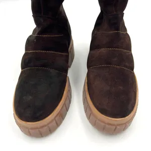 Free People Fable Faux Fur Lined Boots Custom Dark Brown Chunky Lug Sole thumbnail 2
