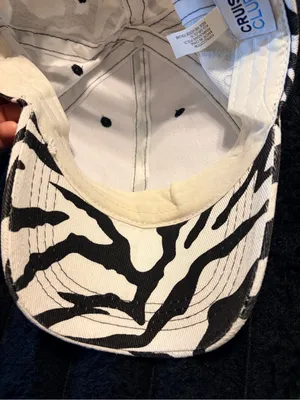 Zebra Print Cotton Baseball Cap thumbnail 6