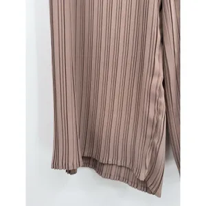 Joie Pleated Palazzo Pants Womens Small Mocha Taupe Elastic Waist Casual Lounge thumbnail 4