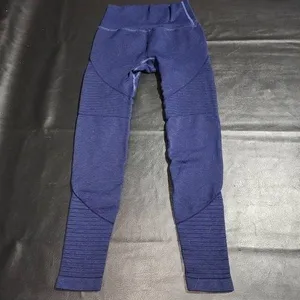Alphalete Womens Navy‎ Blue Logo Leggings Small thumbnail 2