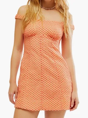 Free People Berry Kiss Off the Shoulder Minidress thumbnail 1