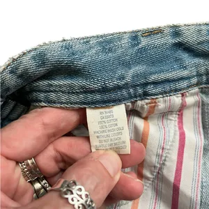 American Eagle Outfitters Y2K Light Blue Distressed Denim Cutoff Shorts thumbnail 4