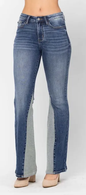 Judy Blue Georgia‎ Panel Flare Jeans Bell Bottoms Size 11/30 thumbnail 1